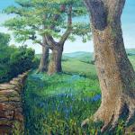 "Oaks and Bluebelss nr Flasby" - Dales High Way Art Project, David Starley