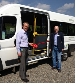 The new Western Dales Bus service is launched