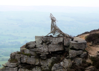 The Hound of Windgate Nick, Addingham High Moor, in May 2011 showing signs of wear