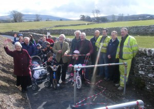 The new cycleway was opened on March 10 2012